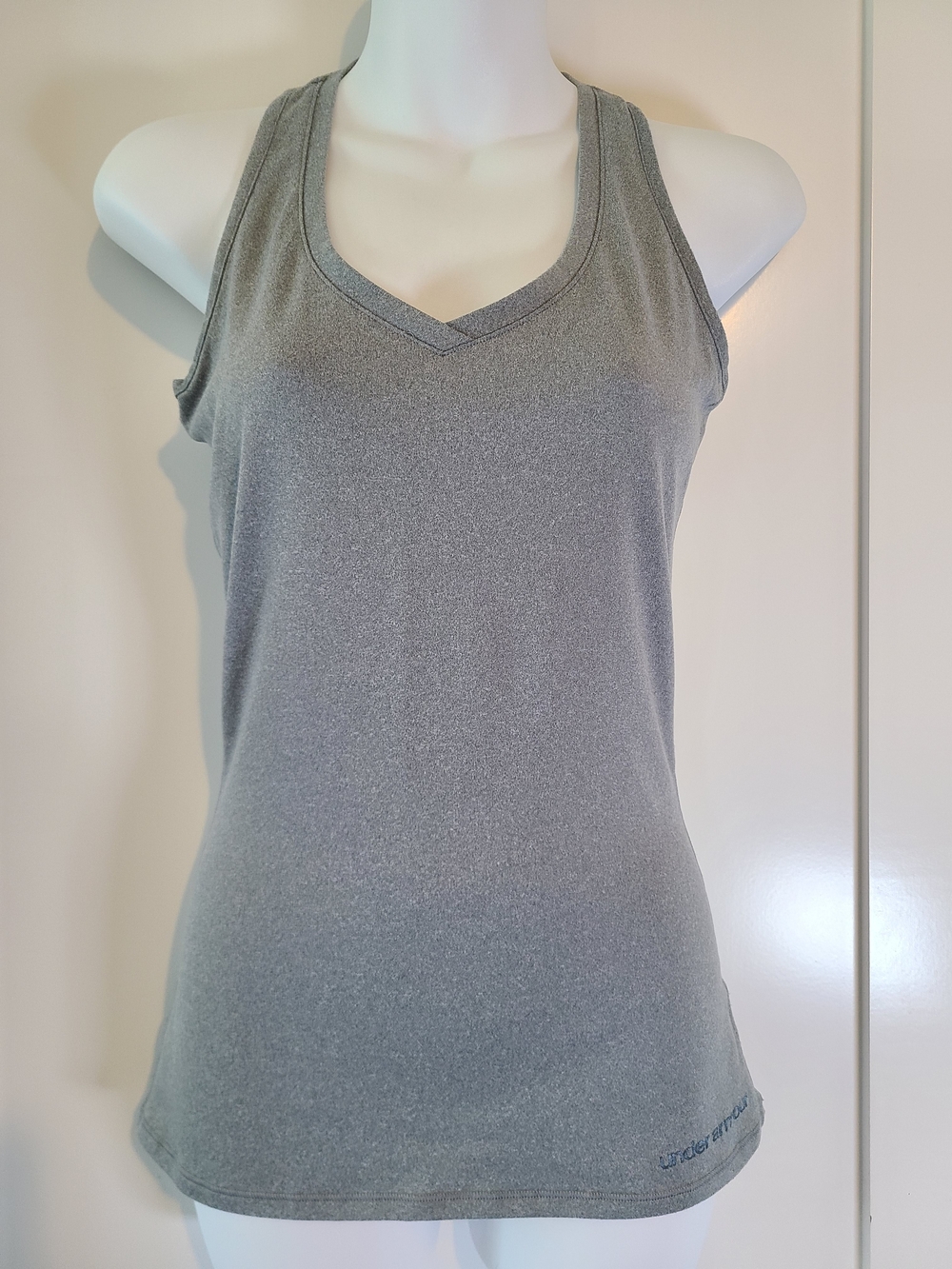 Performance Grey V-Neck Tank Top by Under Armour